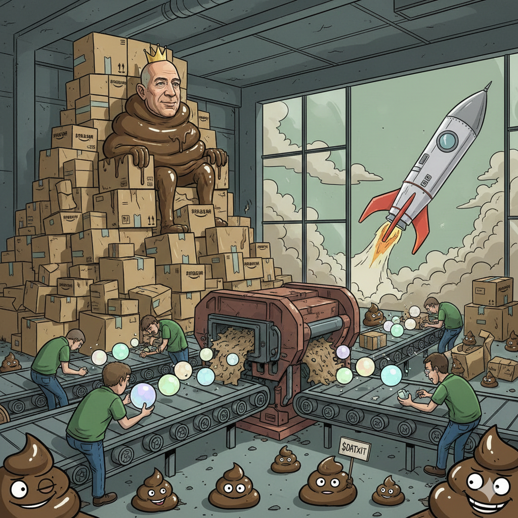 DatXit satirical lore 2025 - Worker exploitation