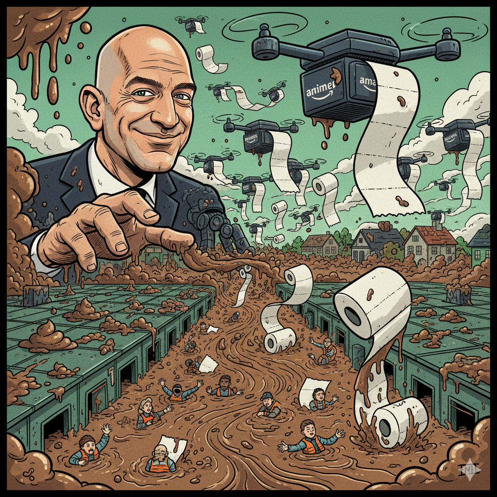 DatXit satirical lore 2025 - Amazon exposed