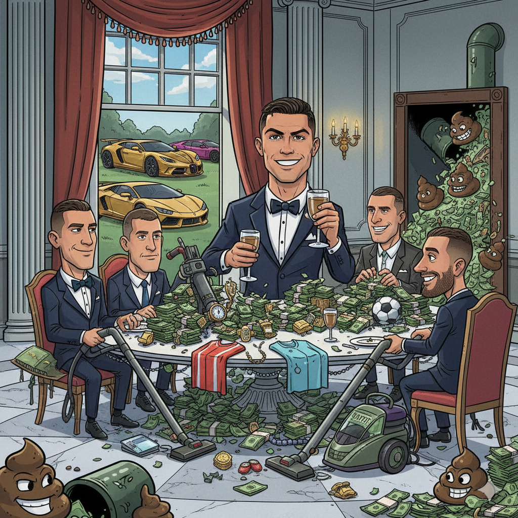 DatXit satirical lore 2025 - Sports wealth gap