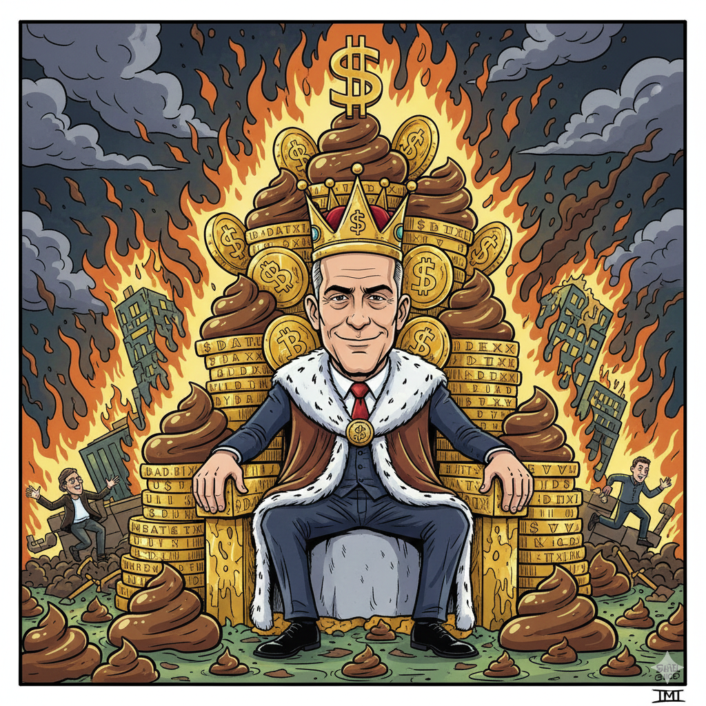 DatXit satirical lore 2025 - Corporate greed