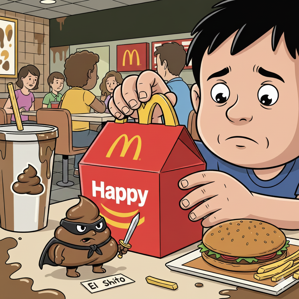 DatXit satirical lore 2025 - McDonald's exposed