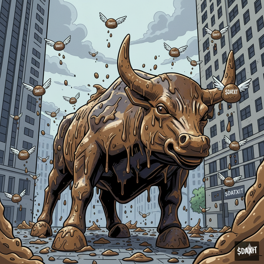 DatXit satirical lore 2025 - Wall Street exposed