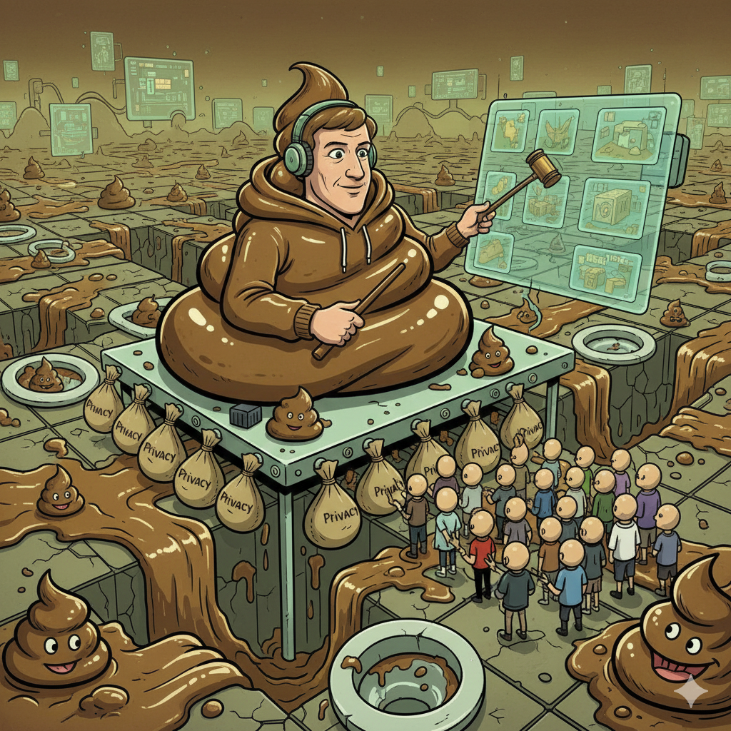 DatXit satirical lore 2025 - Privacy invasion exposed